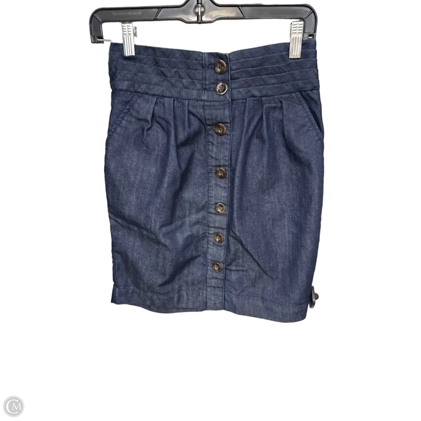 Skirt Midi By Pilcro In Blue Denim, Size: 2