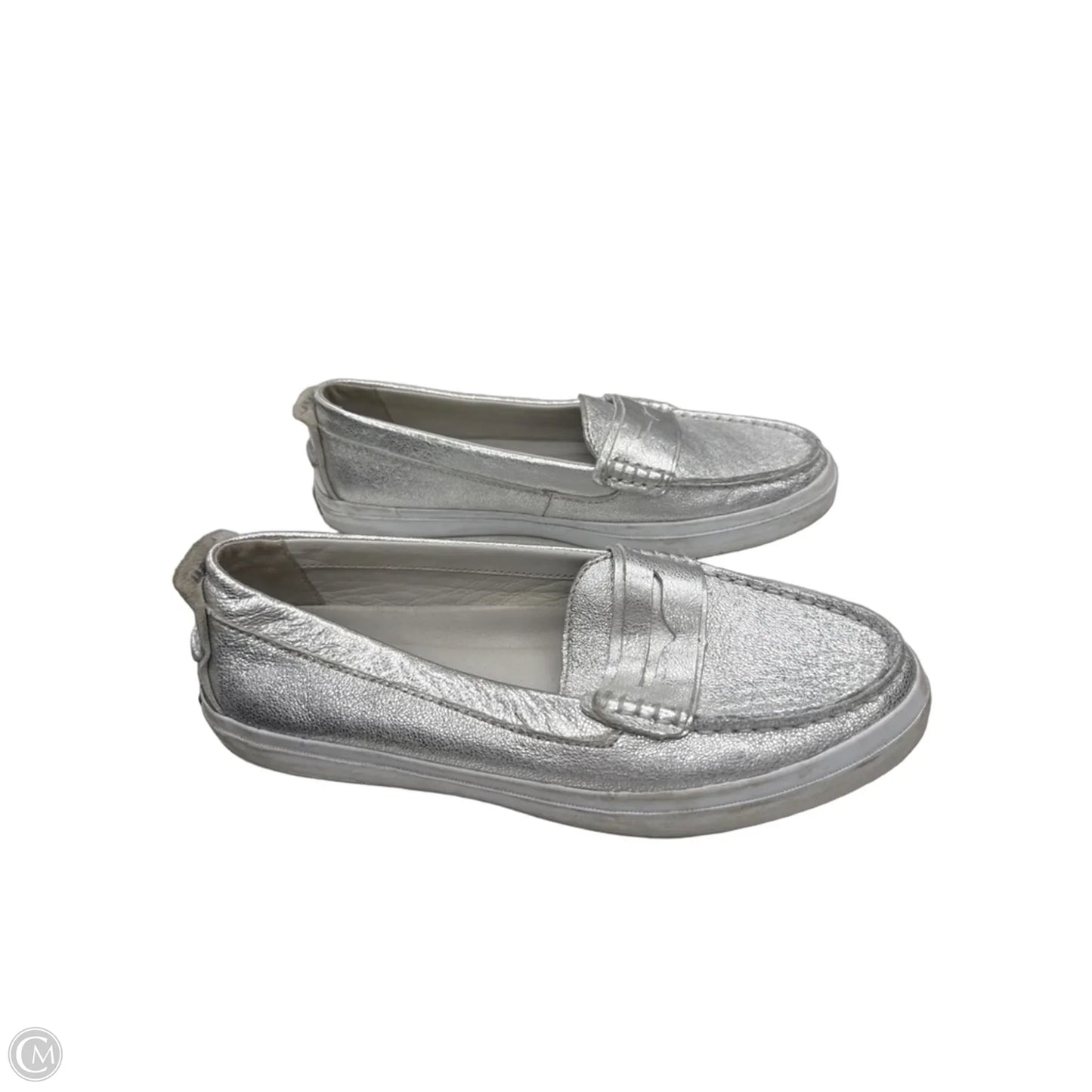 Shoes Flats By Cole-haan In Silver, Size: 9.5