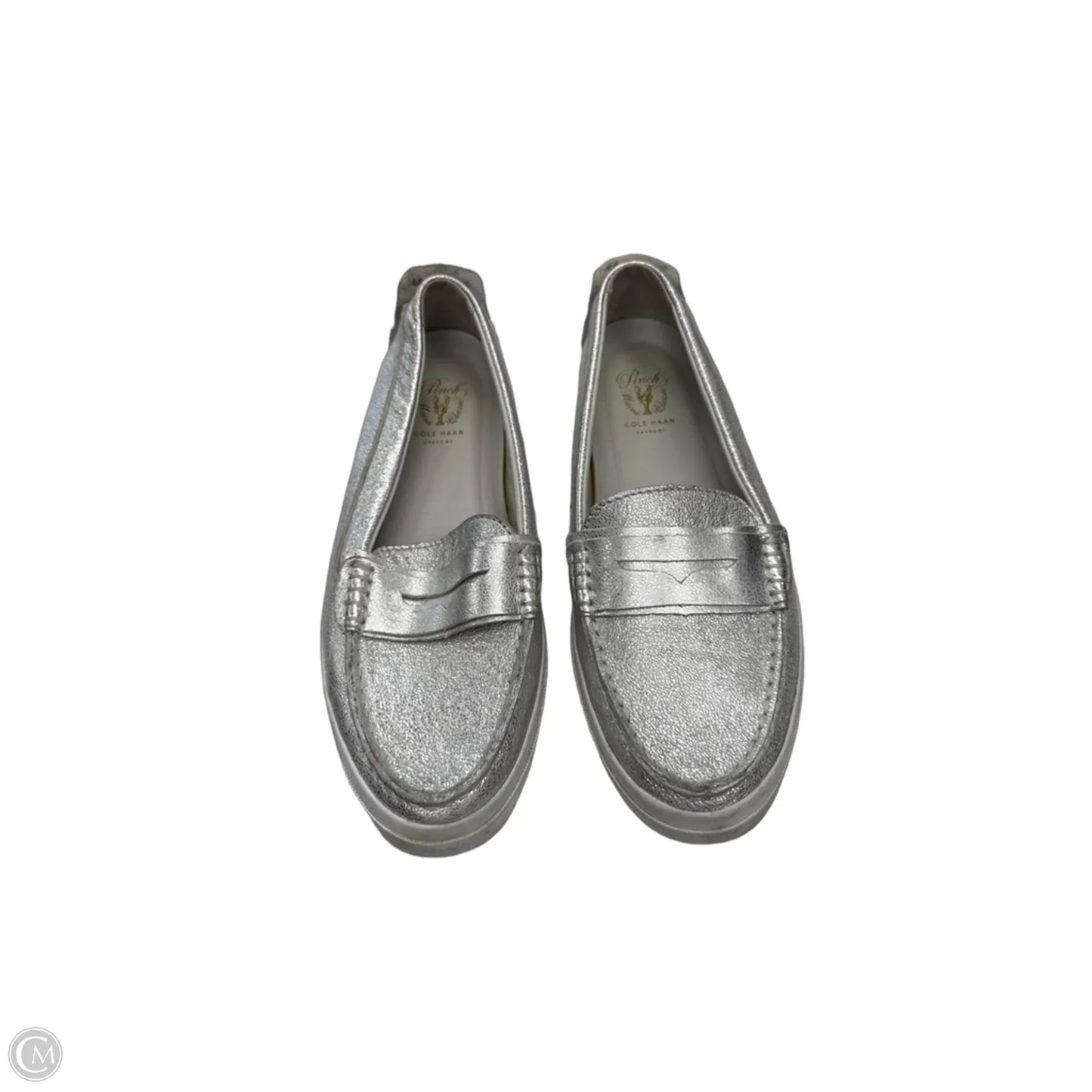 Shoes Flats By Cole-haan In Silver, Size: 9.5