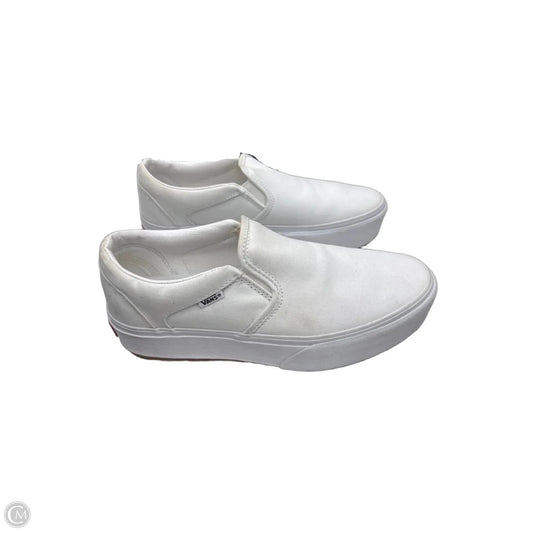 Shoes Heels Wedge By Vans In White, Size: 9