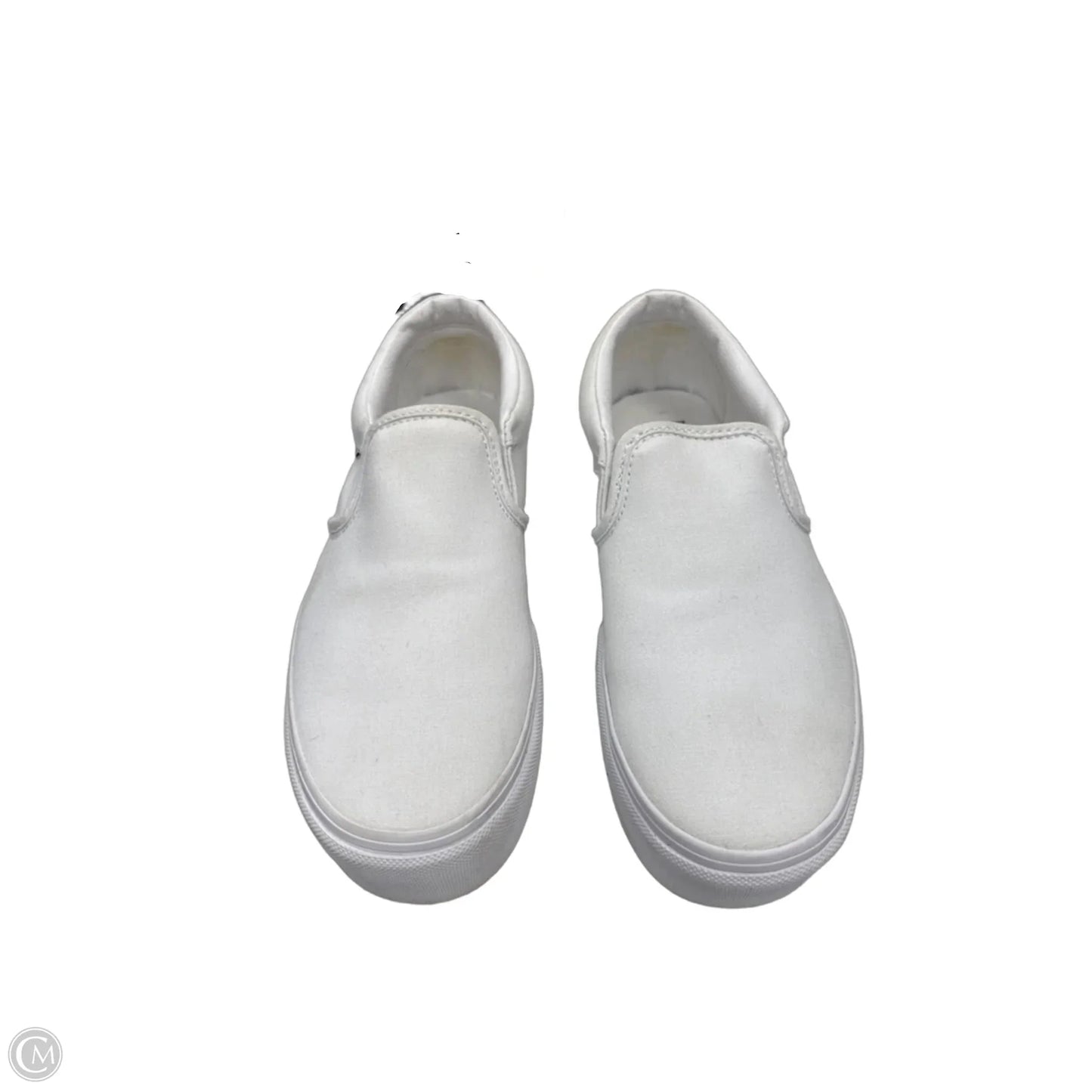 Shoes Heels Wedge By Vans In White, Size: 9