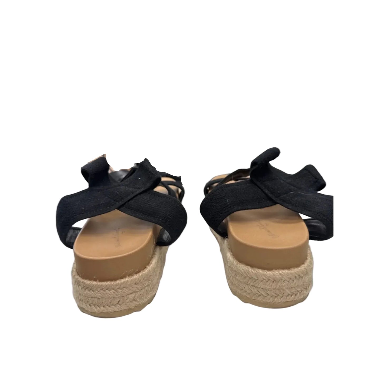 Sandals Heels Wedge By Universal Thread In Black, Size: 7.5