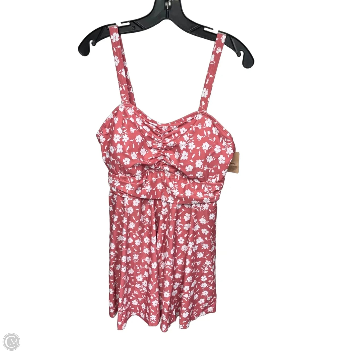 Swimsuit By Bloomchic In Pink & White, Size: Xl