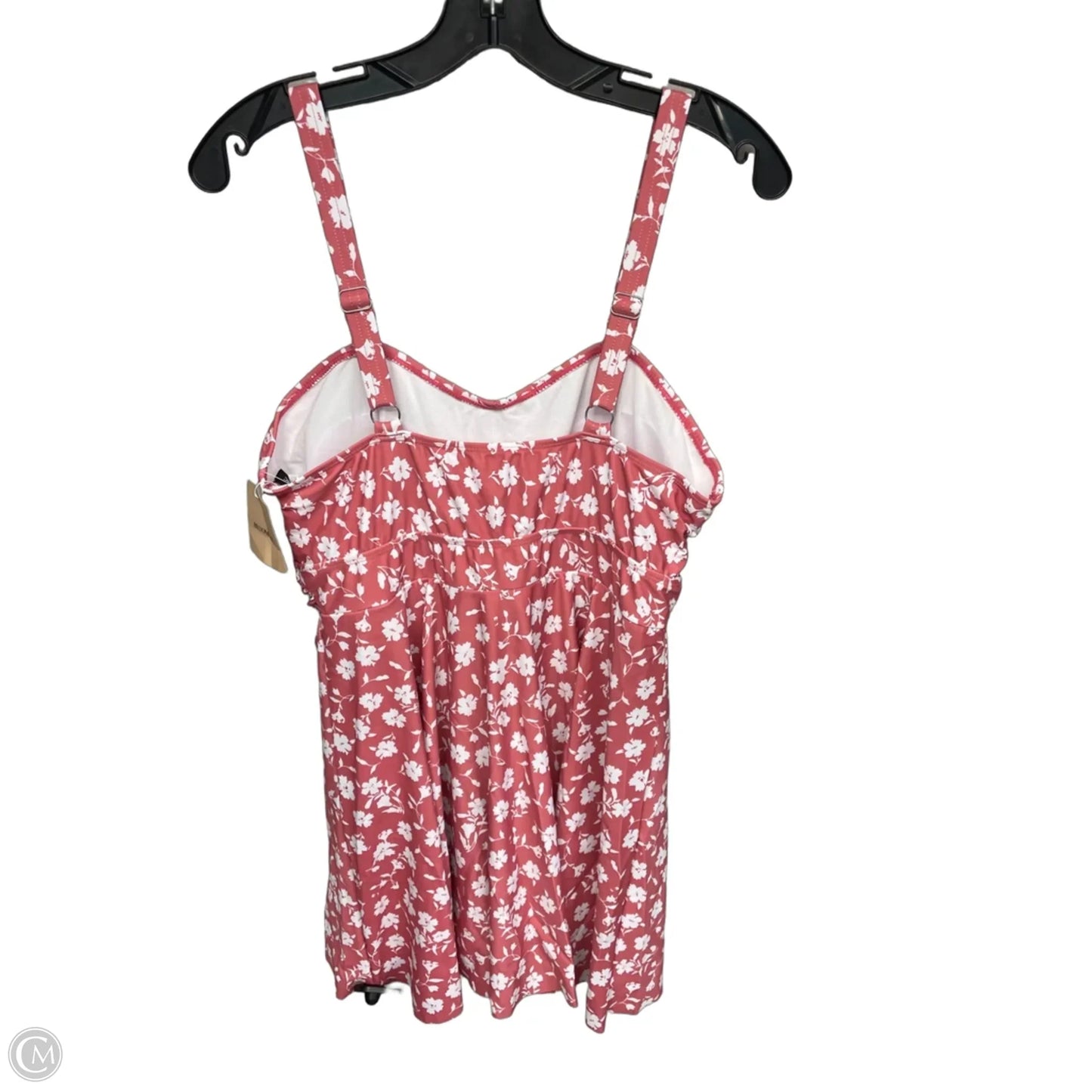 Swimsuit By Bloomchic In Pink & White, Size: Xl