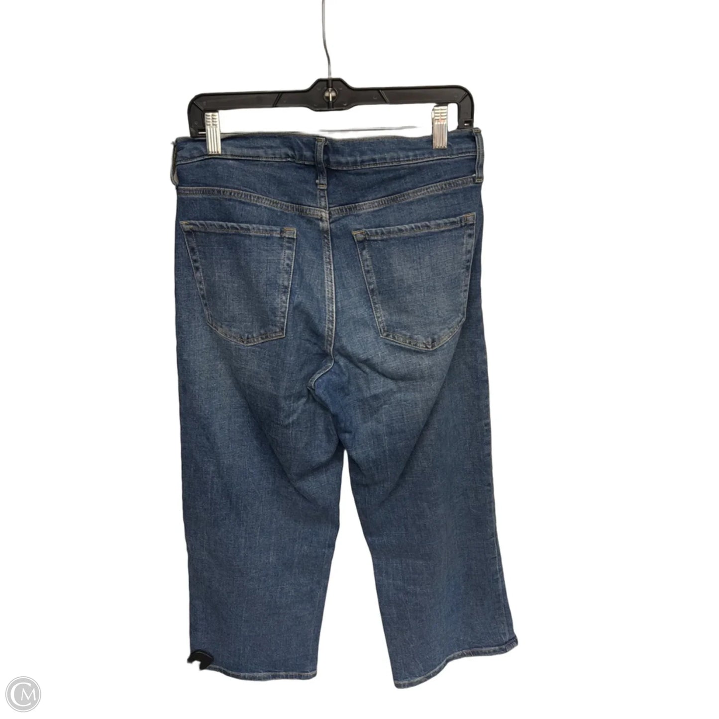 Jeans Straight By Banana Republic In Blue Denim, Size: 8