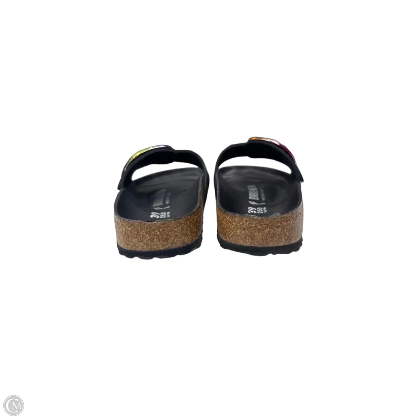 Sandals Flats By Birkenstock In Black, Size: 8