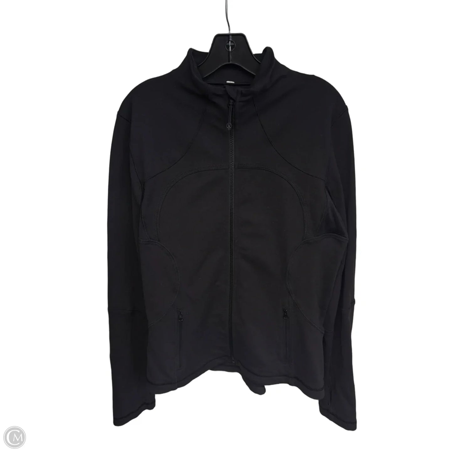 Athletic Jacket By Lululemon In Black, Size: M