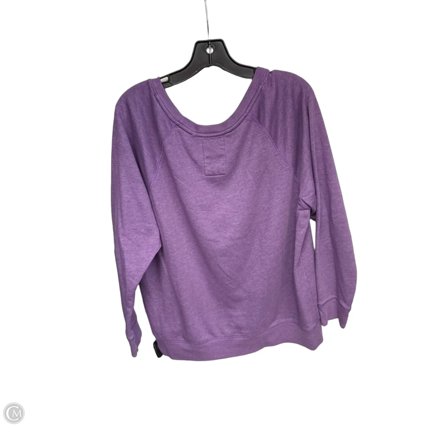 Athletic Sweatshirt Crewneck By Nfl In Purple & Yellow, Size: Xl
