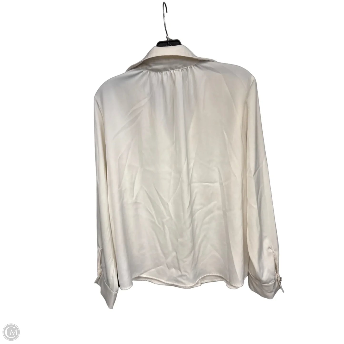Blouse Long Sleeve By Rachel Zoe In Ivory, Size: L