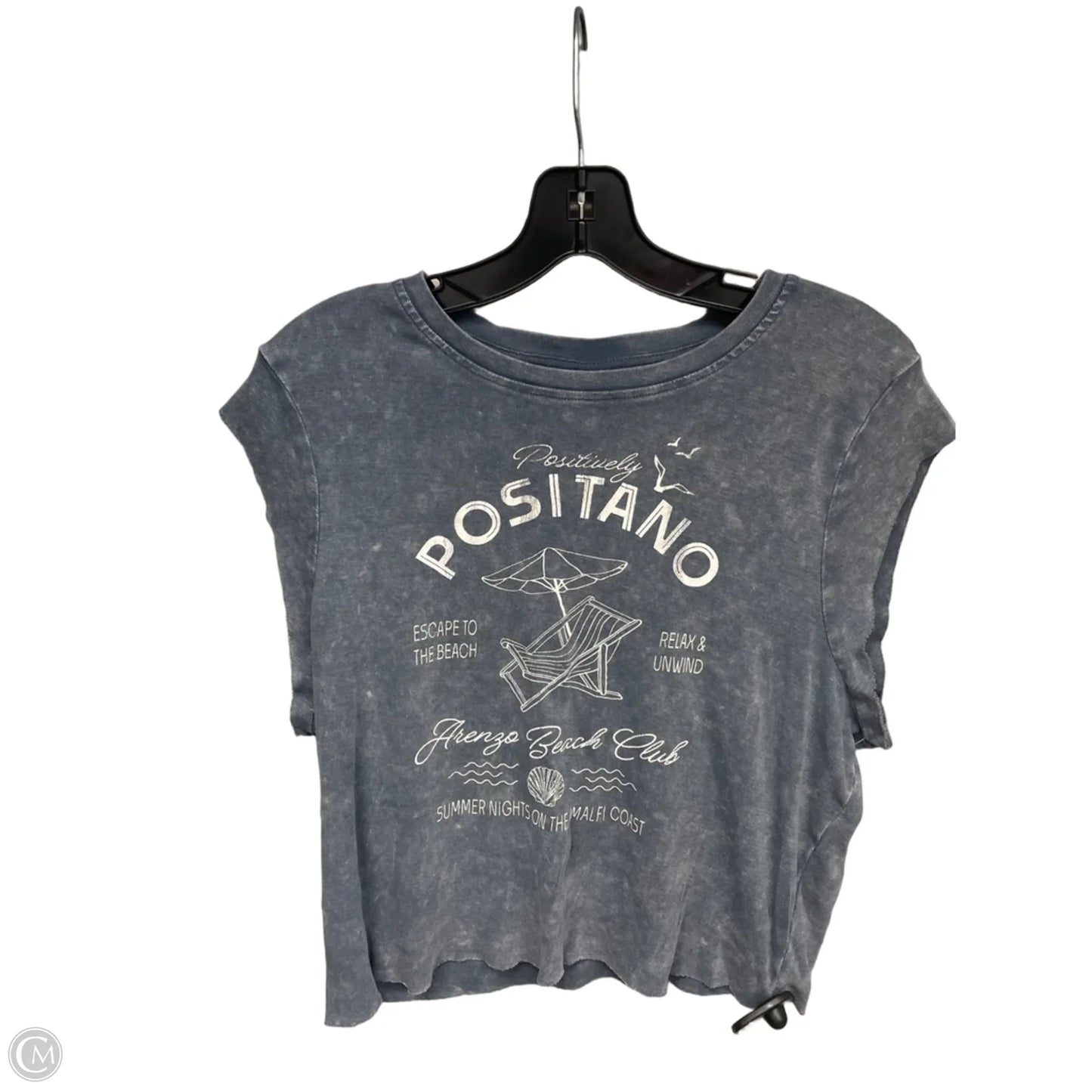 Top Short Sleeve Basic By Wild Fable In Blue, Size: Xl