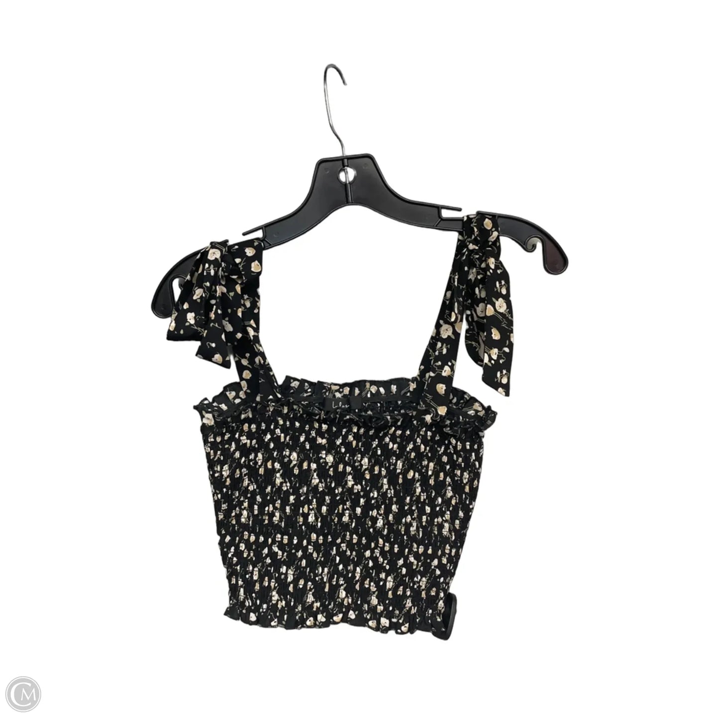 Top Sleeveless By Lulus In Black & Tan, Size: S