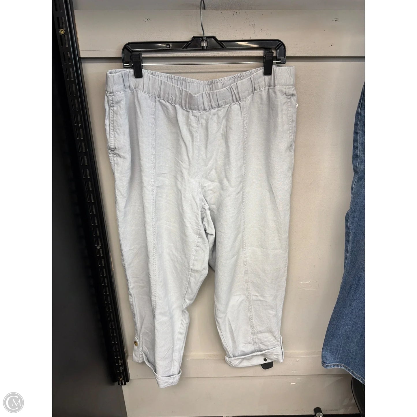Pants Linen By J. Jill In Blue, Size: Xlp