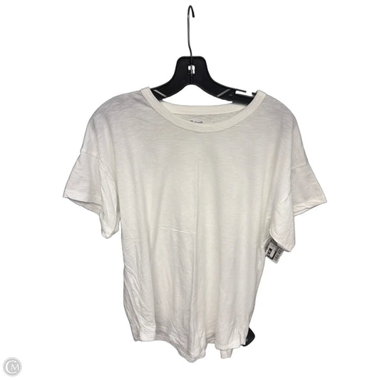 Top Short Sleeve Basic By Madewell In White, Size: Xl
