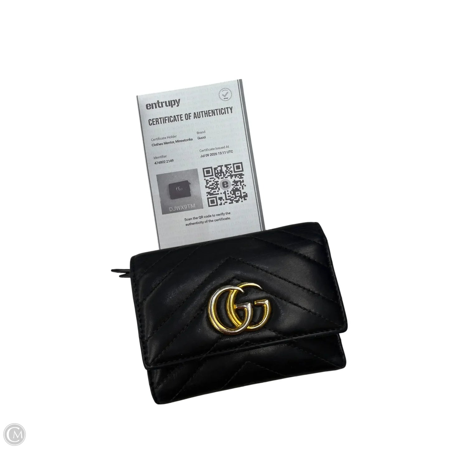 Wallet Luxury Designer By Gucci, Size: Small