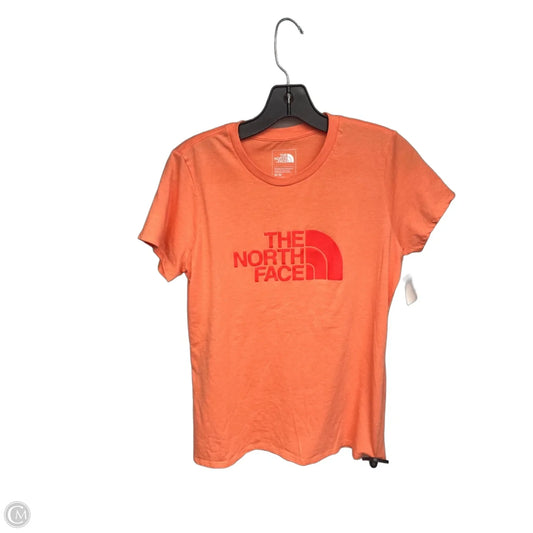 Athletic Top Short Sleeve By The North Face In Orange, Size: M