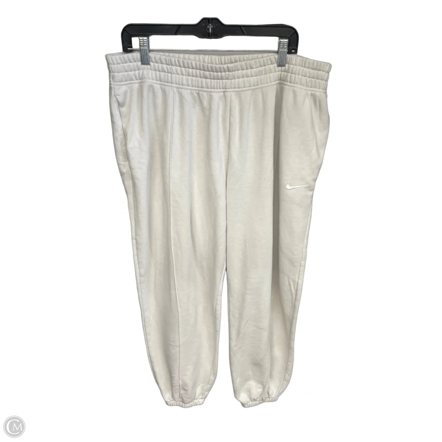 Athletic Pants By Nike Apparel In Beige, Size: Xl