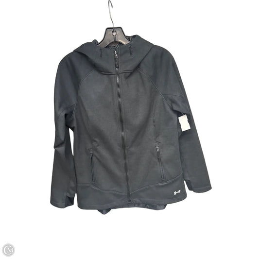 Athletic Jacket By Under Armour In Grey, Size: M