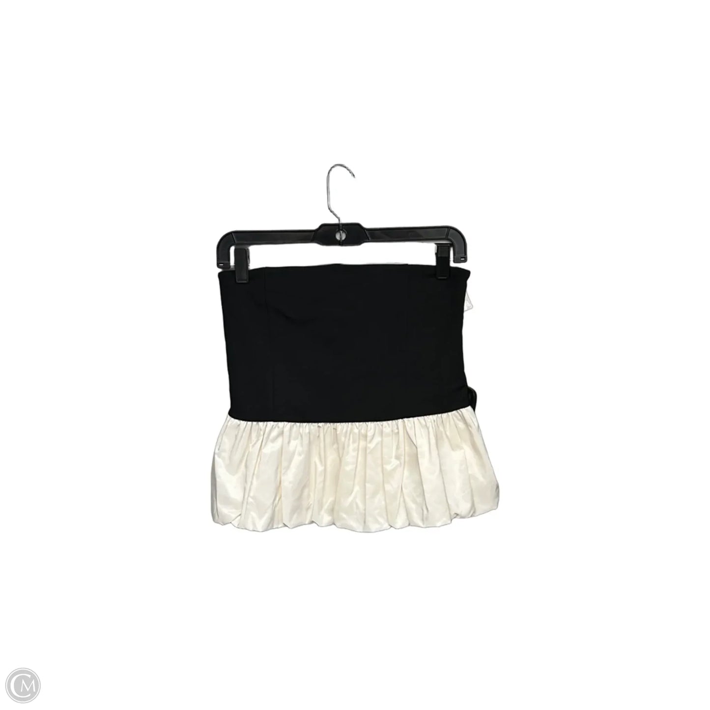 Top Sleeveless By Loft In Black & Cream, Size: S