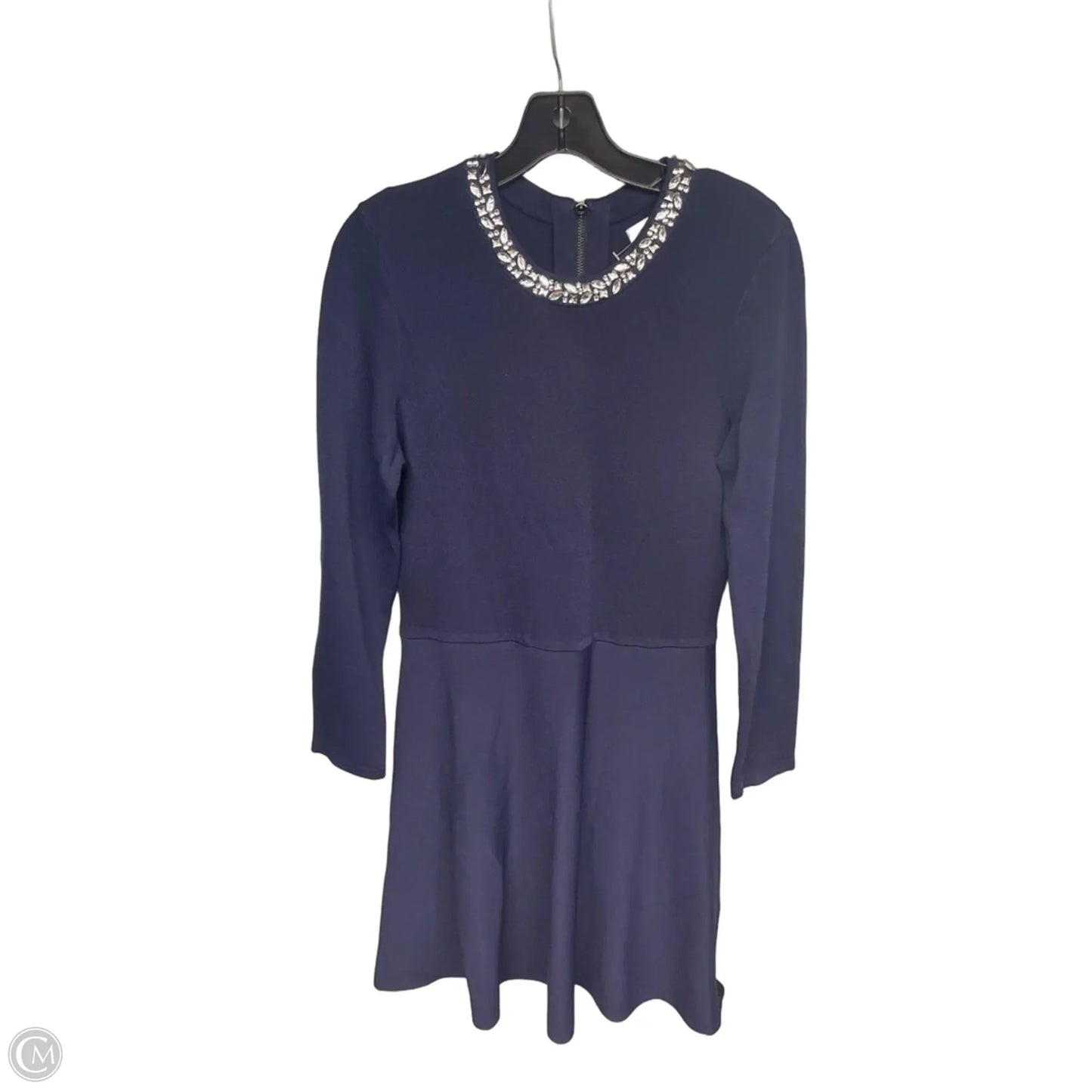 Dress Party Midi By Eliza J In Blue & Silver, Size: L