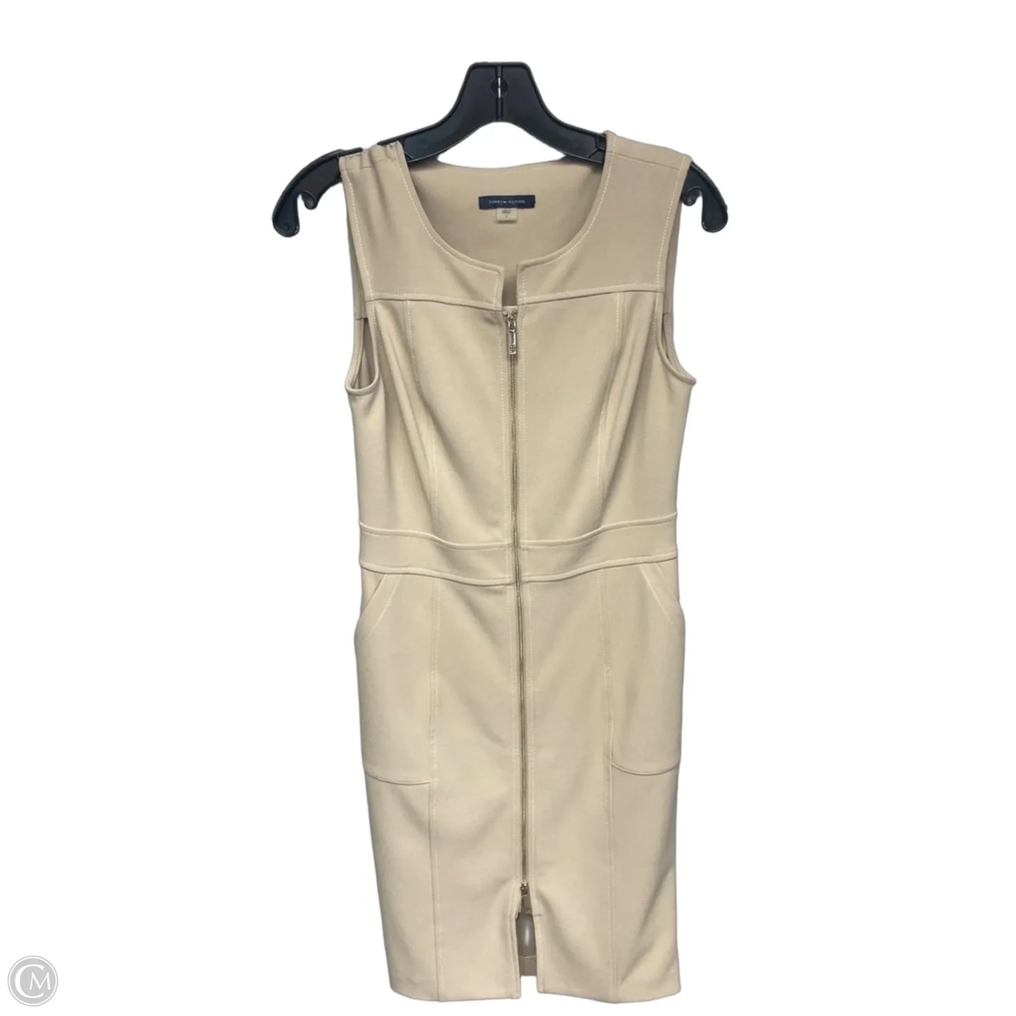 Dress Work By Tommy Hilfiger In Beige, Size: 2
