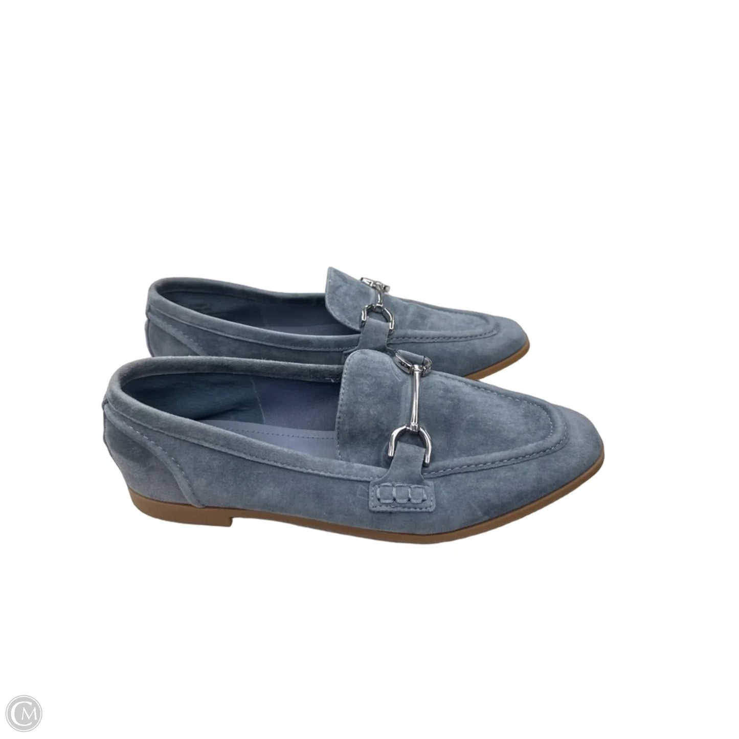 Shoes Heels Block By Steve Madden In Blue & Silver, Size: 7