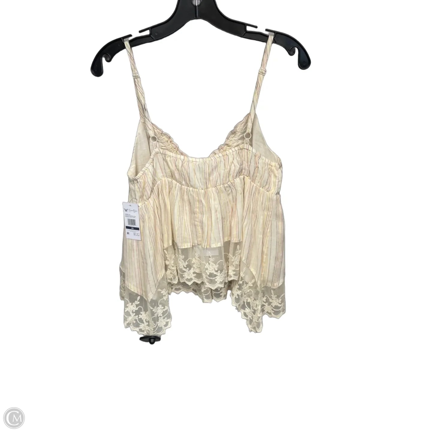 Top Sleeveless By Jessica Simpson In Cream, Size: Xs