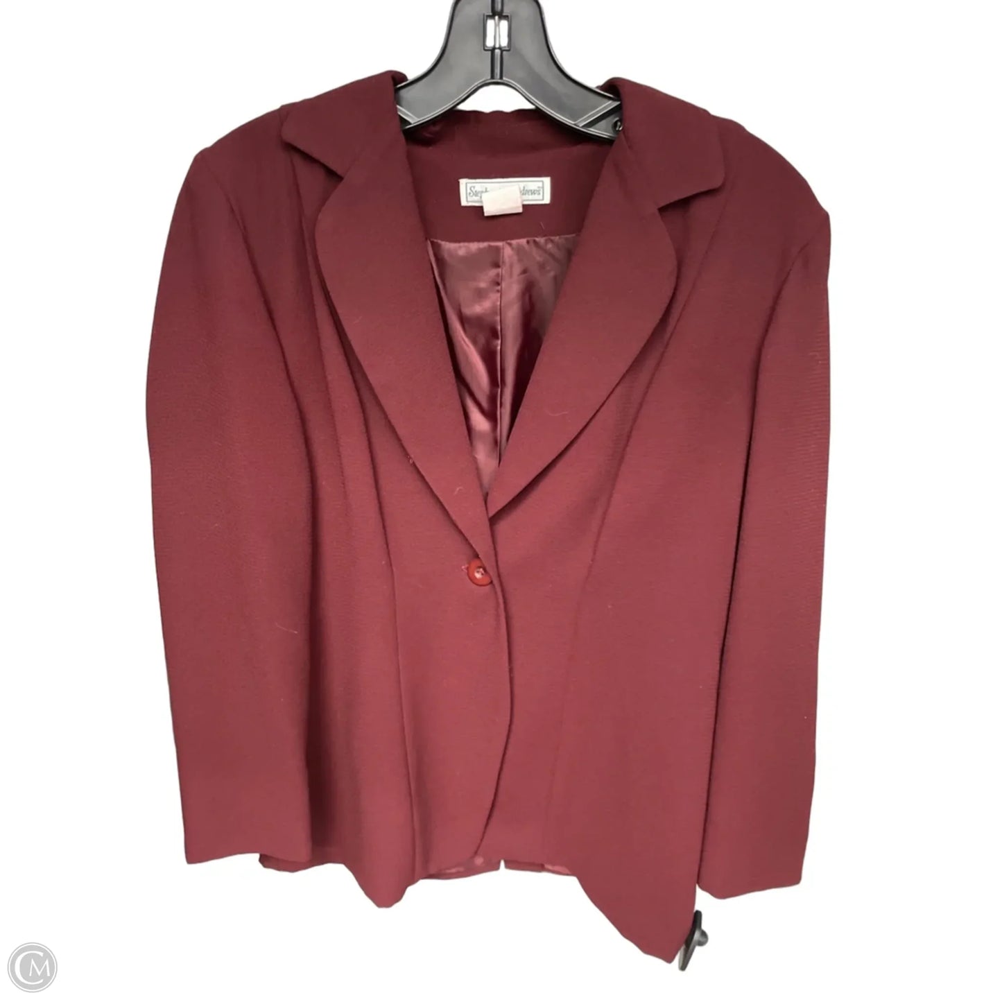 Blazer By Clothes Mentor In Maroon, Size: 4