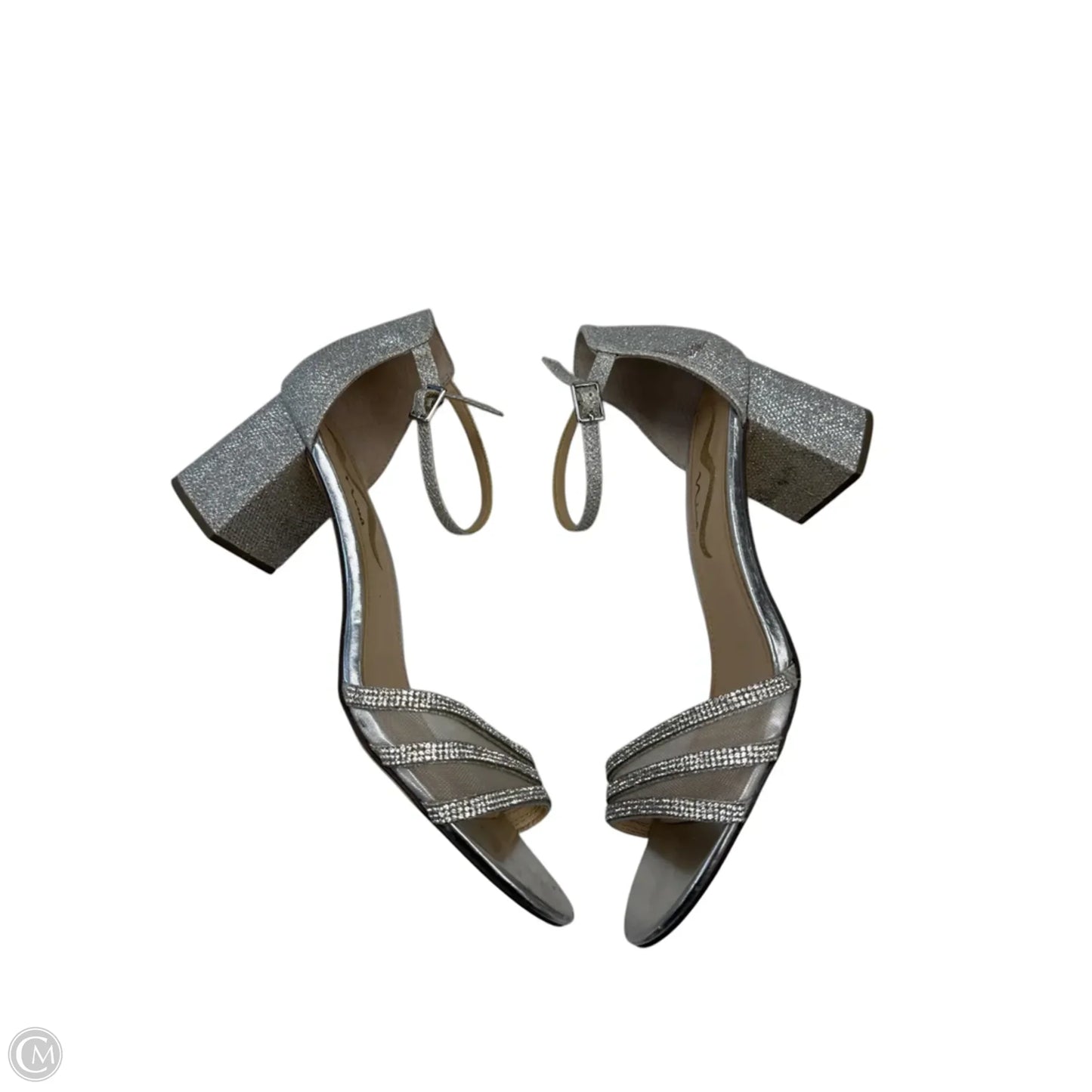Shoes Heels Block By Nina In Silver, Size: 11