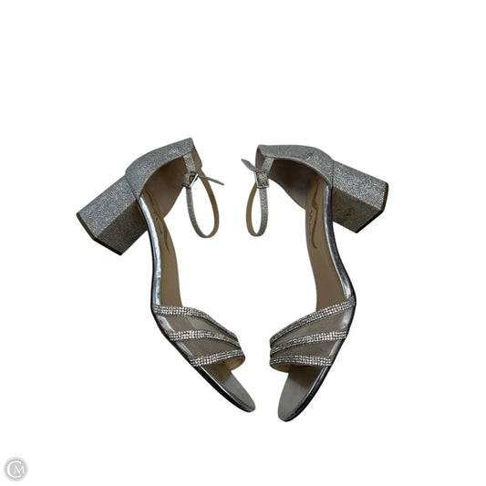 Shoes Heels Block By Nina In Silver, Size: 11