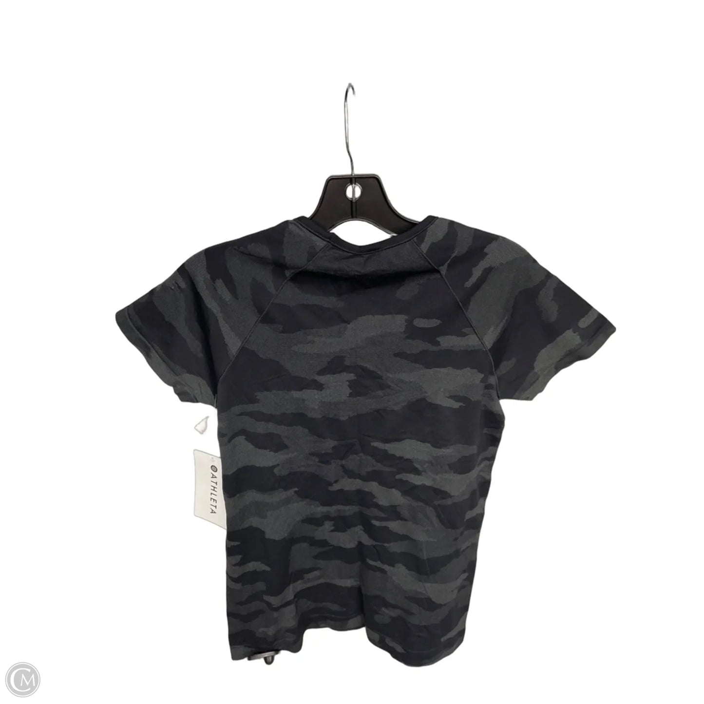 Athletic Top Short Sleeve By Athleta In Camouflage Print, Size: M