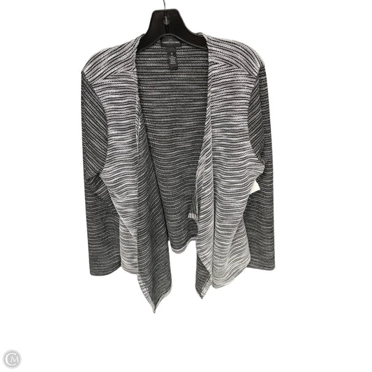 Cardigan By Clothes Mentor In Black & White, Size: Xl