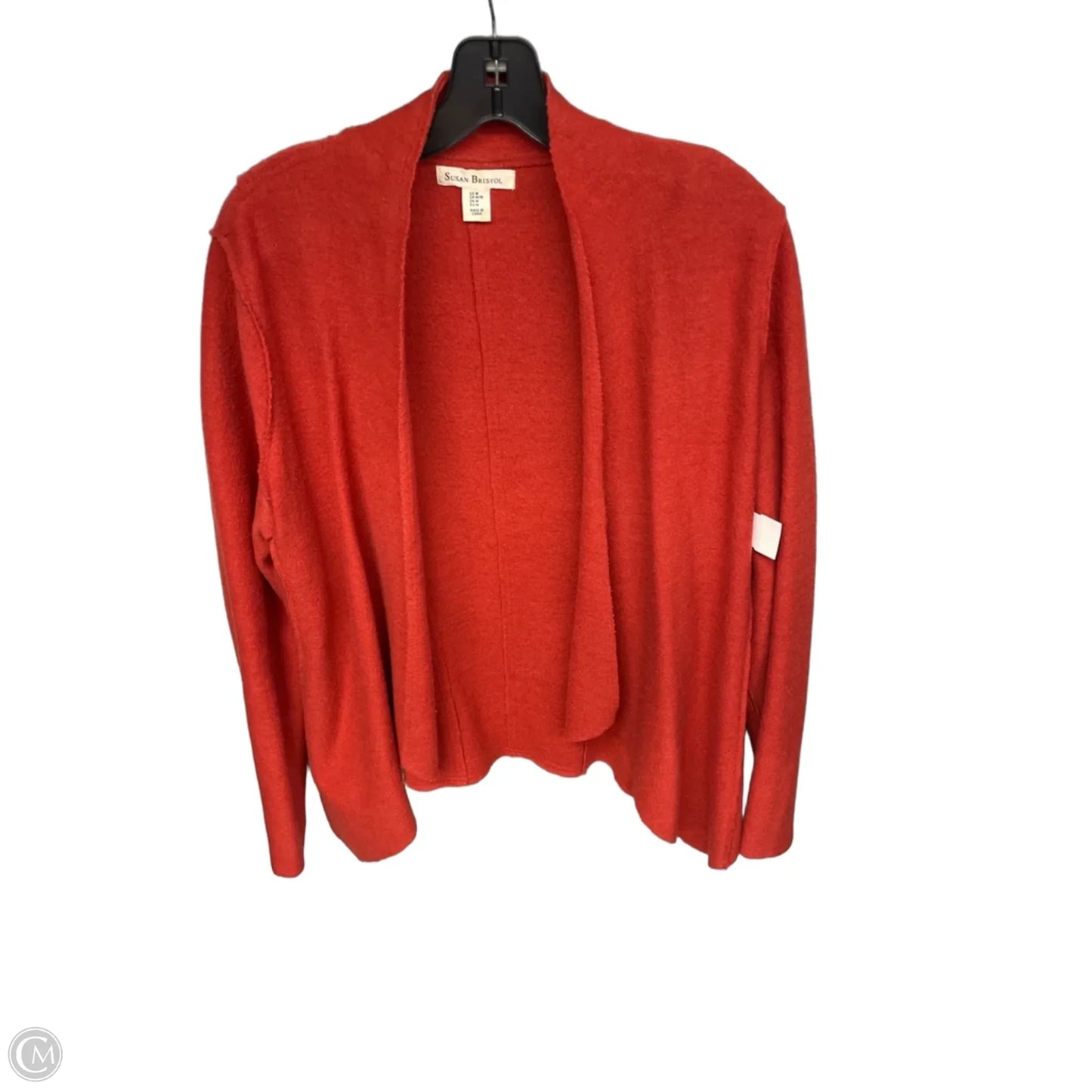 Sweater Cardigan By Susan Bristol In Orange, Size: M