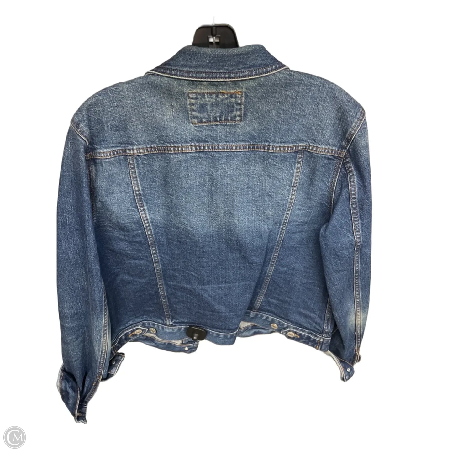 Jacket Denim By Loft In Blue Denim, Size: L