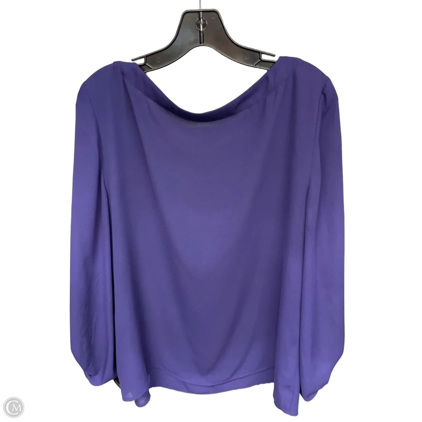 Top Long Sleeve By Loft In Purple, Size: L
