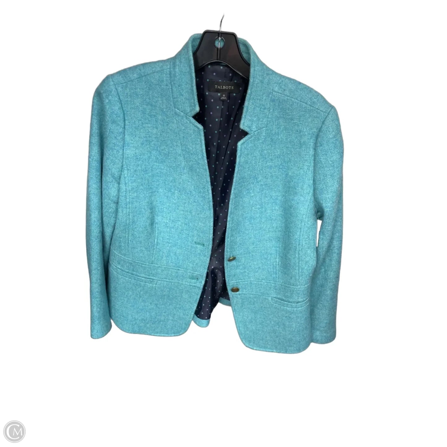 Blazer By Talbots In Aqua, Size: 12