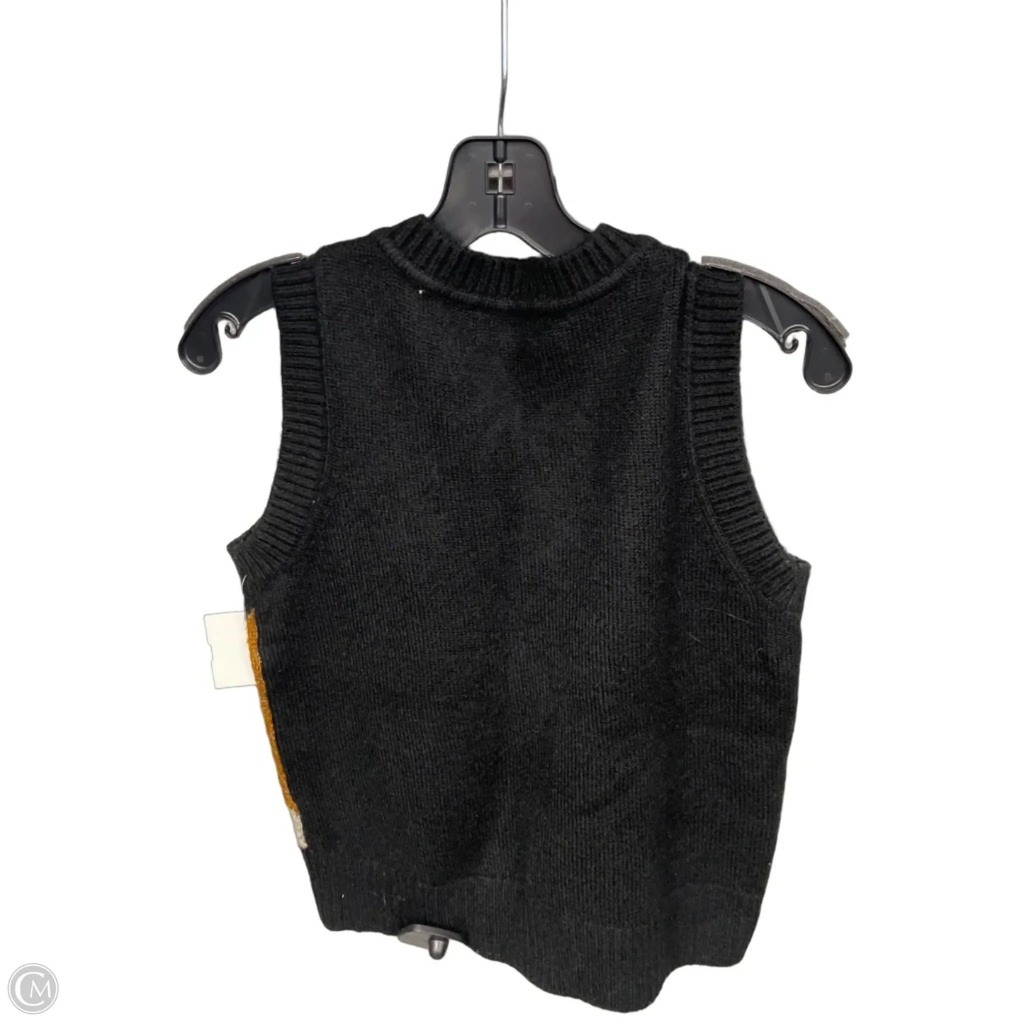 Vest Sweater By Evereve In Black & Brown, Size: Xs