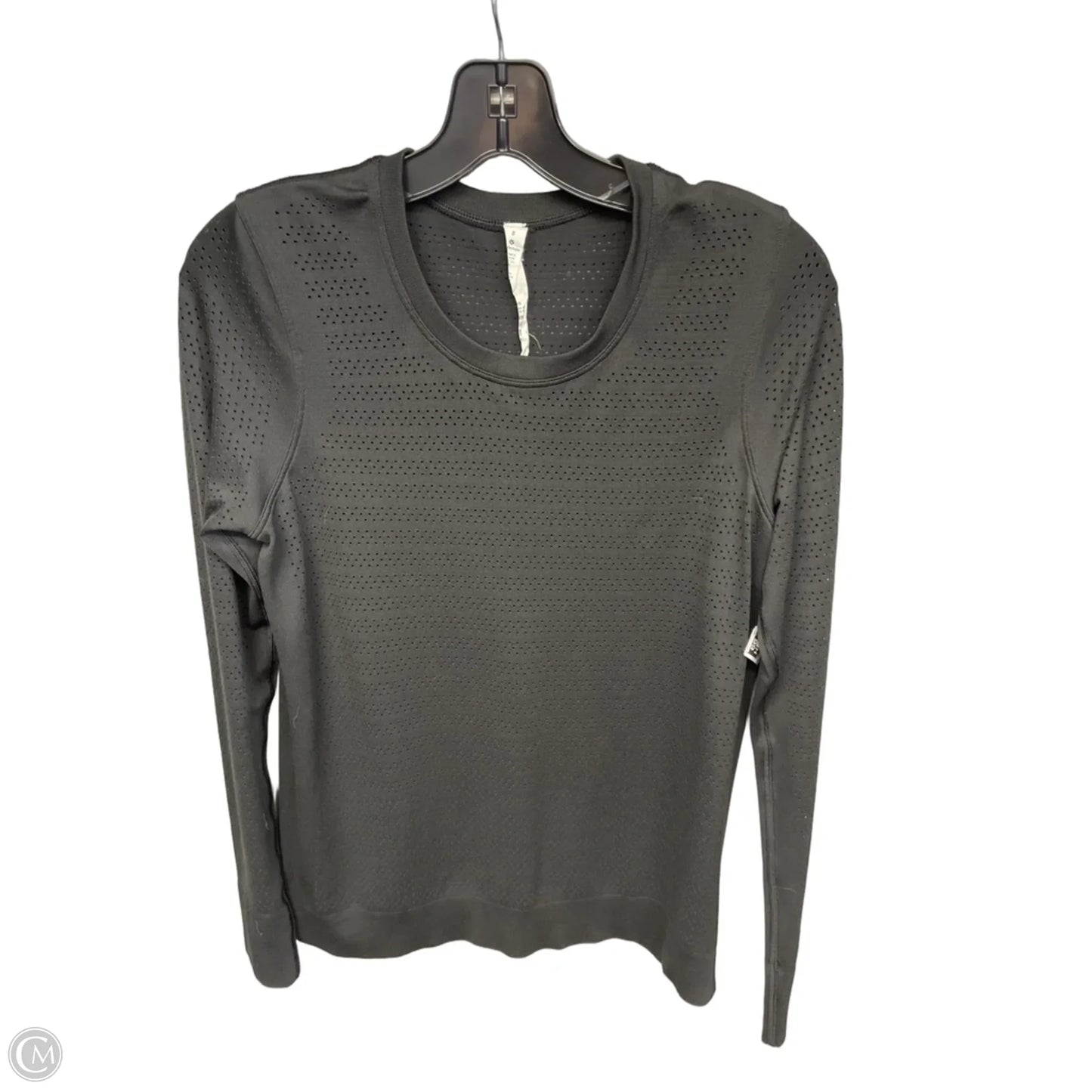 Athletic Top Long Sleeve Crewneck By Lululemon In Black, Size: 8