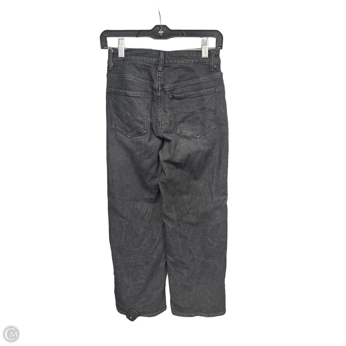 Jeans Straight By Quince In Black Denim, Size: Xs