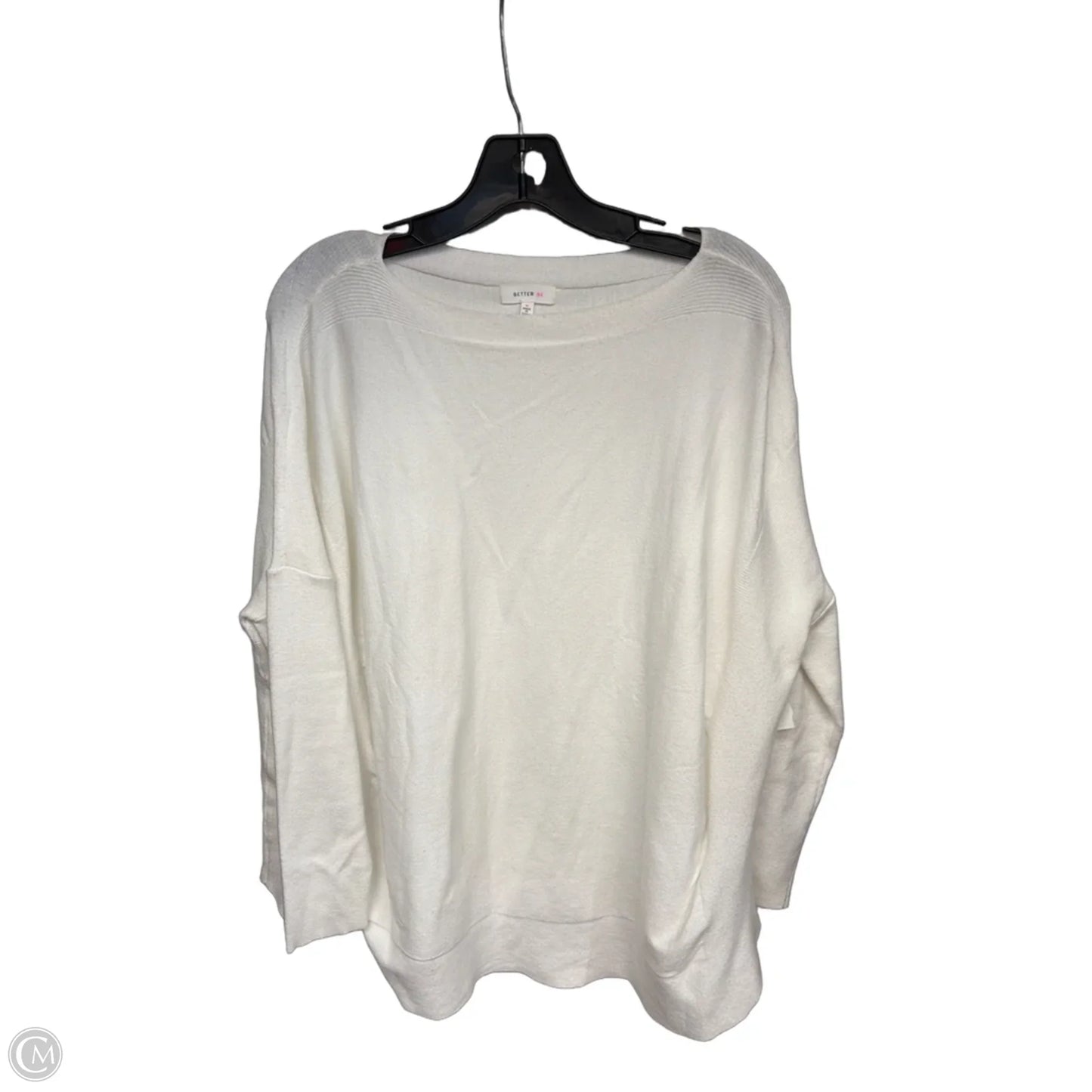 Sweater By Clothes Mentor In White, Size: M