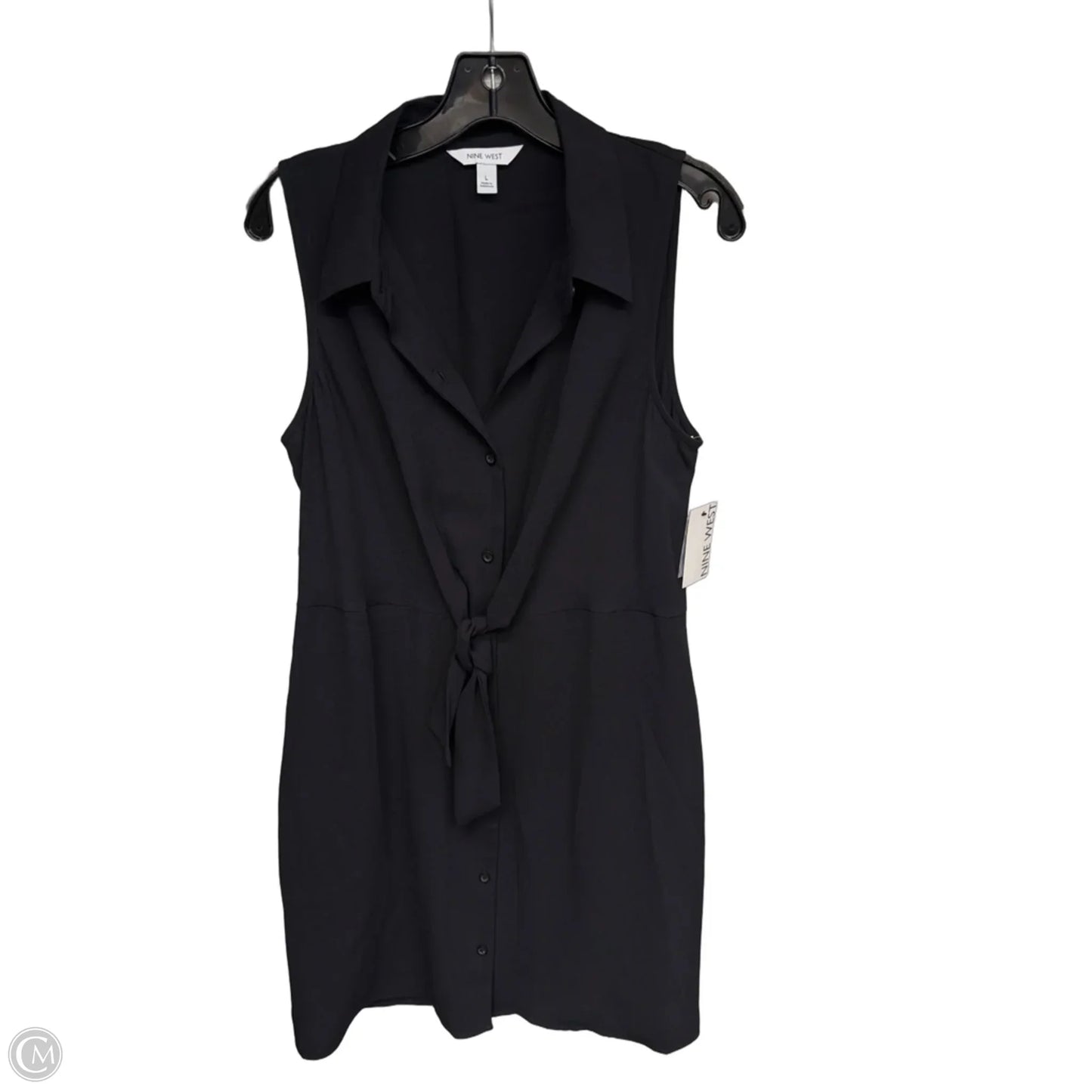 Dress Casual Midi By Nine West In Black, Size: L