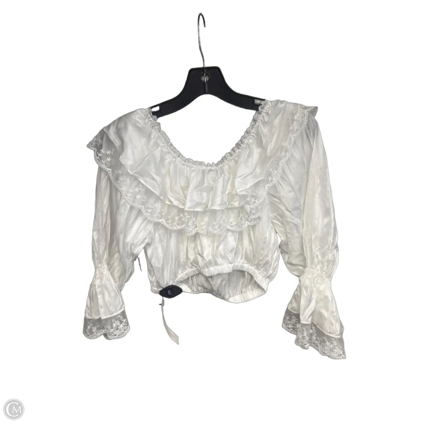 Blouse Designer By Reformation In White, Size: S