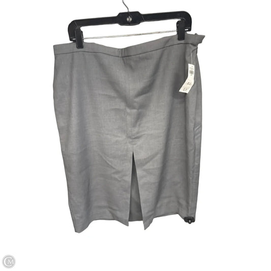 Skirt Midi By Abercrombie And Fitch In Grey, Size: L
