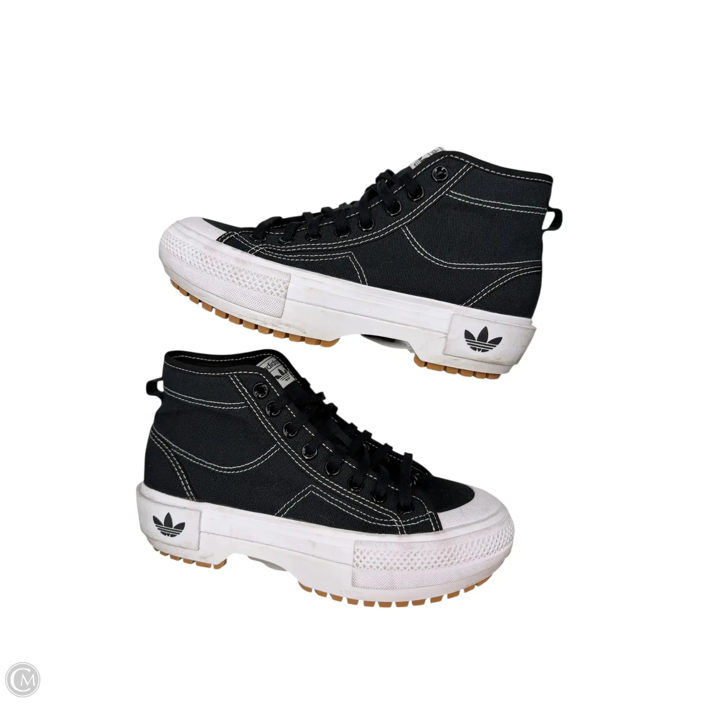 Shoes Sneakers By Adidas In Black & White, Size: 8