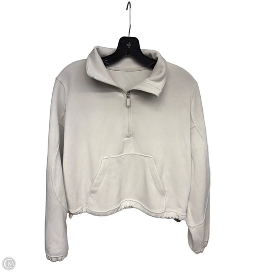 Athletic Sweatshirt Collar By Lululemon In Cream, Size: 6