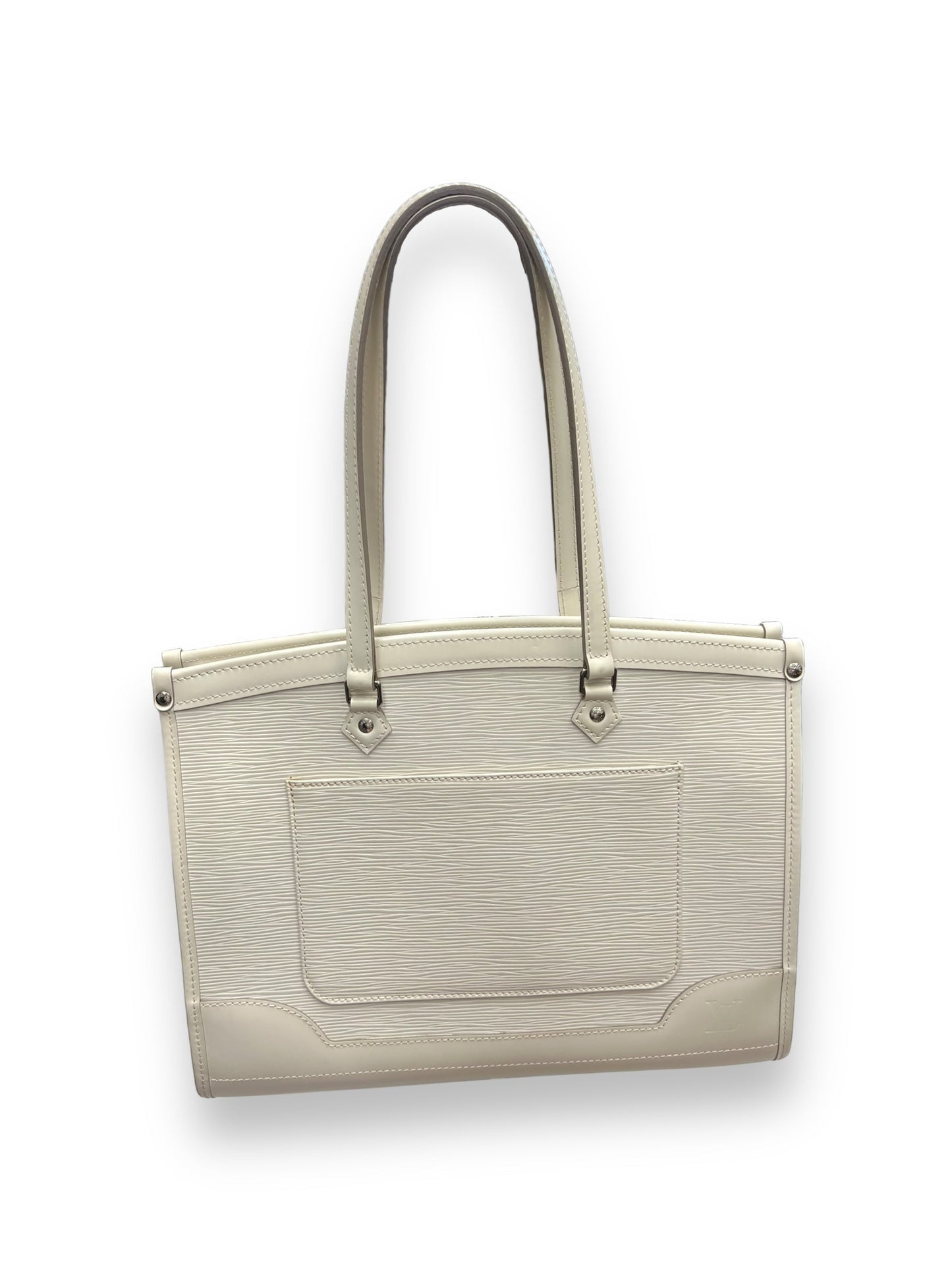 Ivory Handbag Luxury Designer Louis Vuitton, Size Large