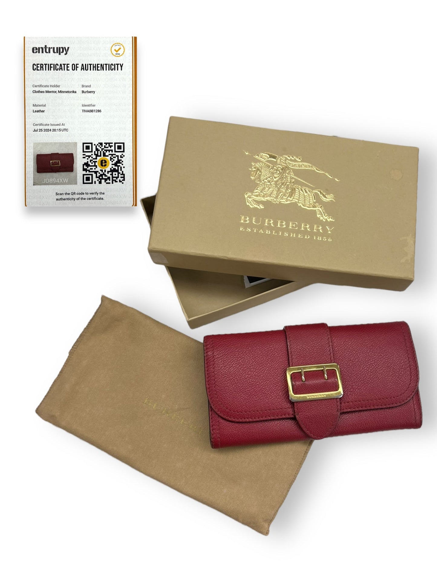 Wallet Luxury Designer Burberry, Size Medium