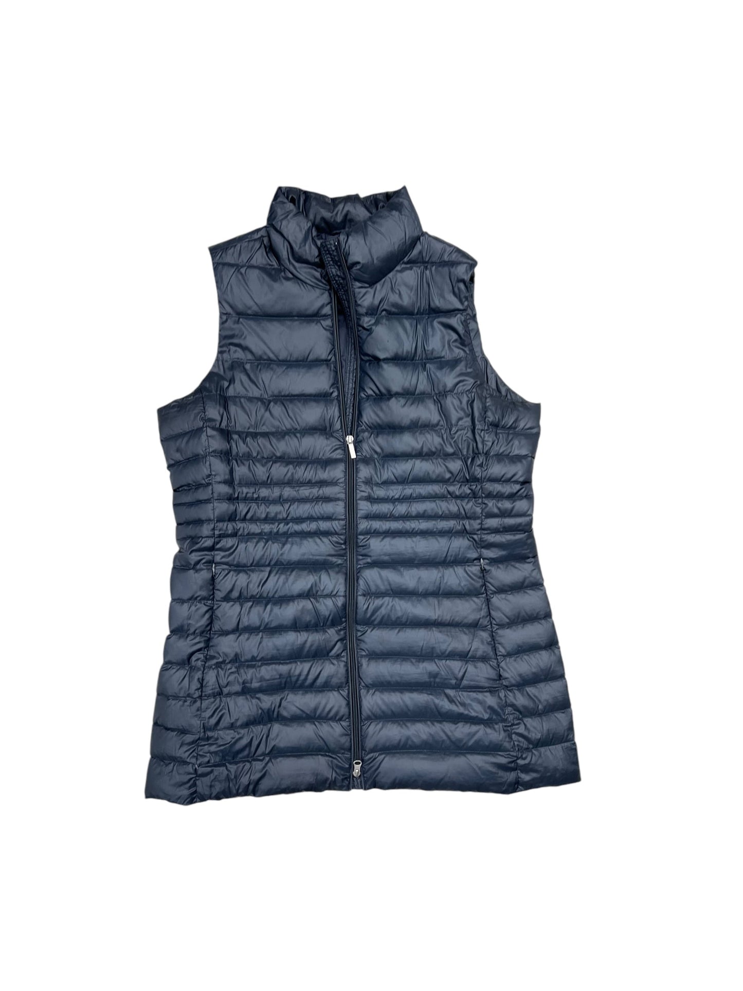 Vest Puffer & Quilted By Lands End In Blue, Size: L