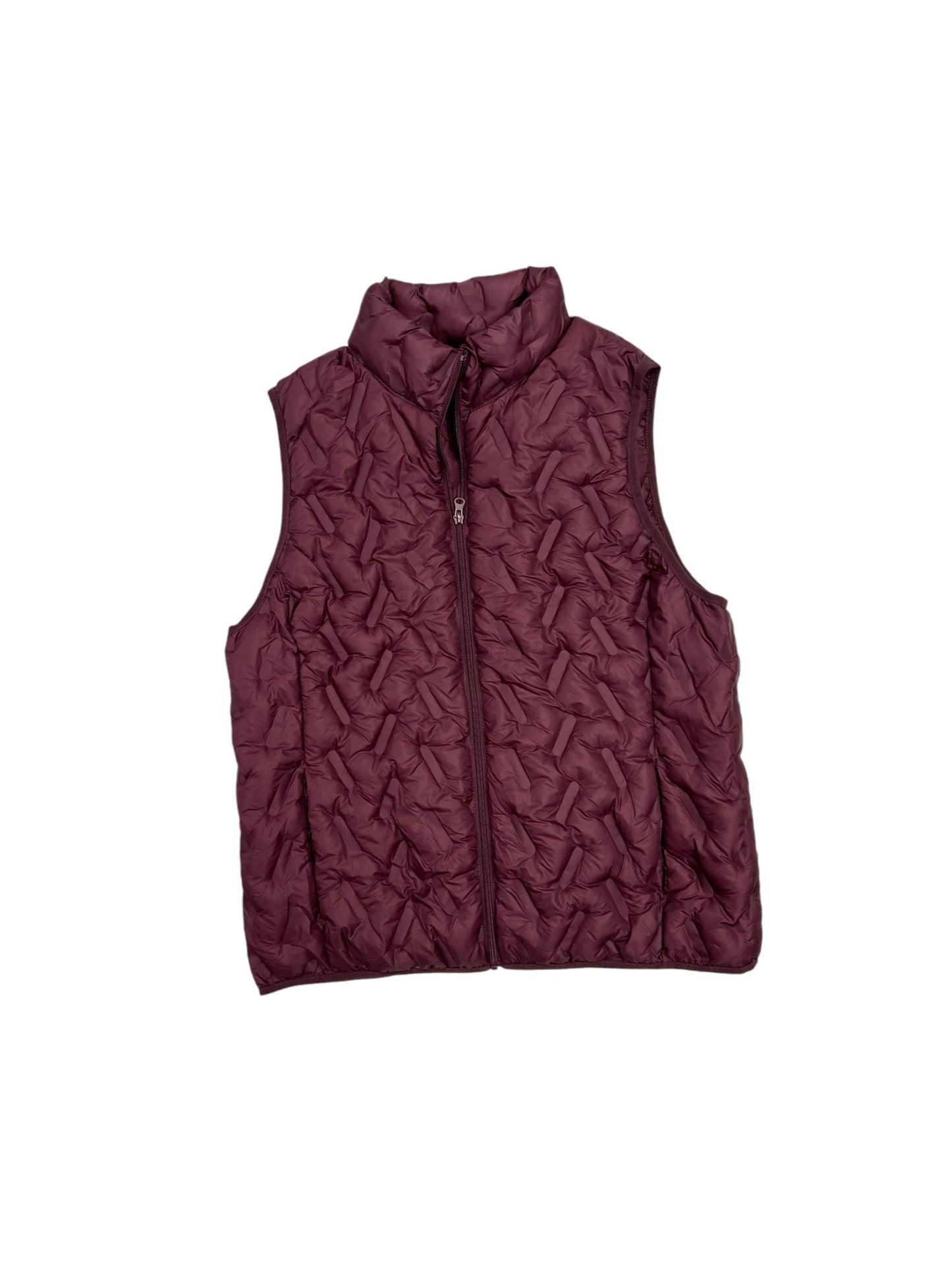 Vest Puffer & Quilted By Tangerine In Purple, Size: Xl