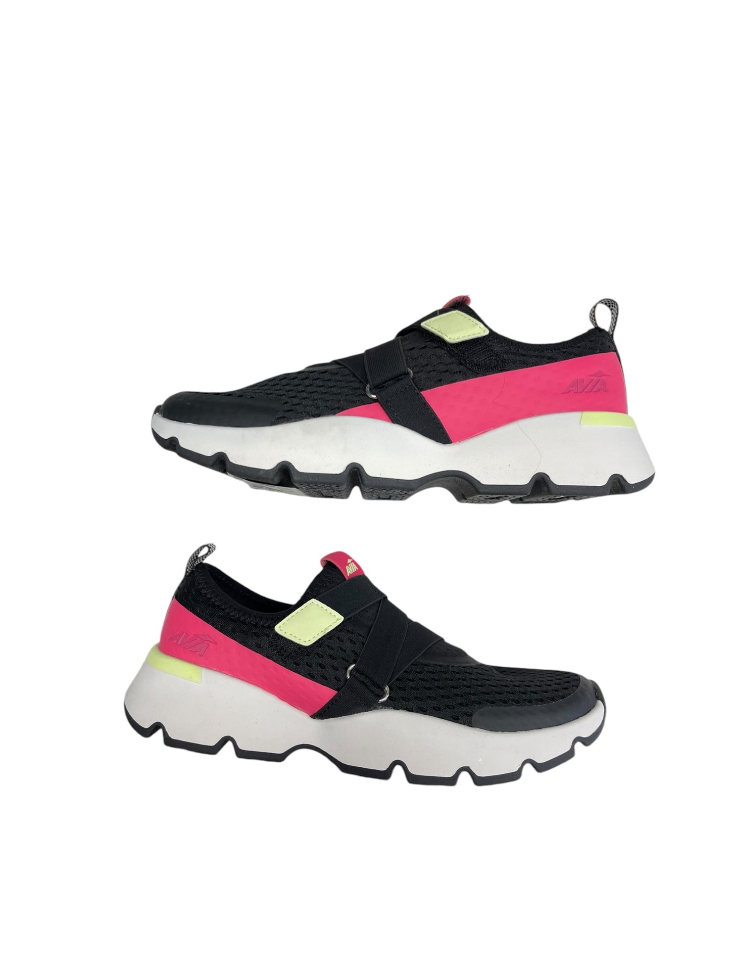 Shoes Sneakers By Avia In Black & Pink, Size: 8