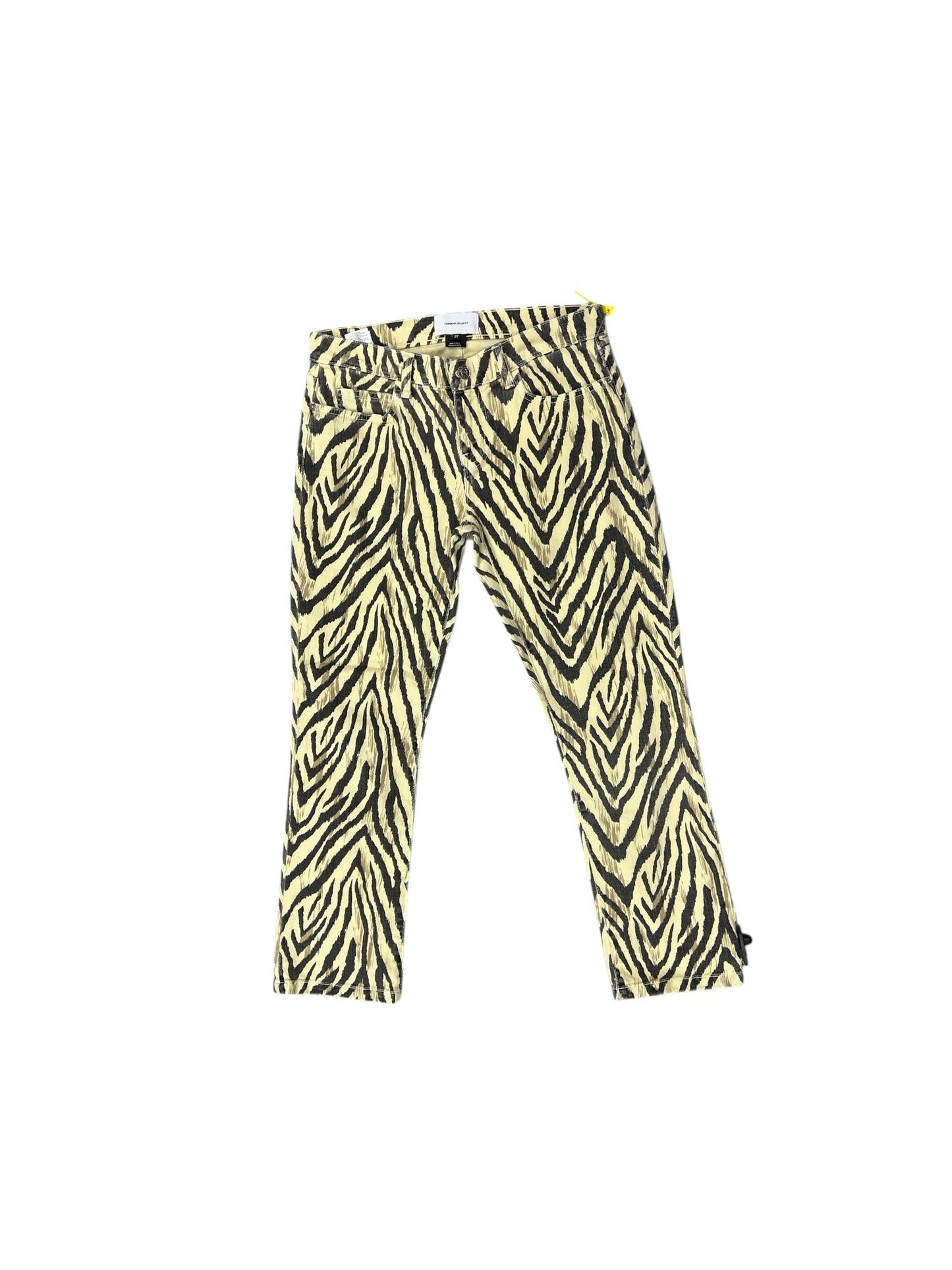 Jeans Cropped By Current Elliott In Animal Print, Size: 4